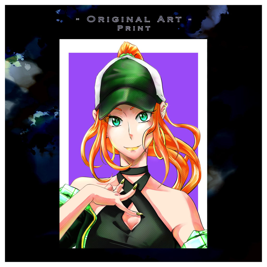 Cappy Rika - Original Charakter, Kunstdruck