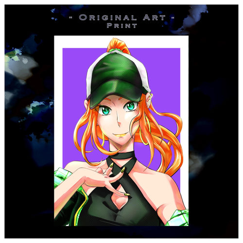 Cappy Rika - Original Charakter, Kunstdruck