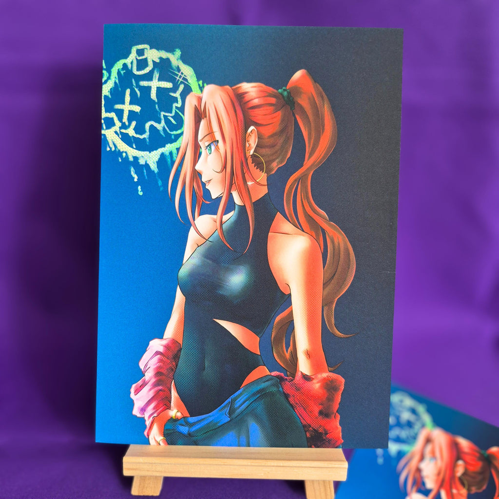 Neon Rika - Original Charakter, Kunstdruck