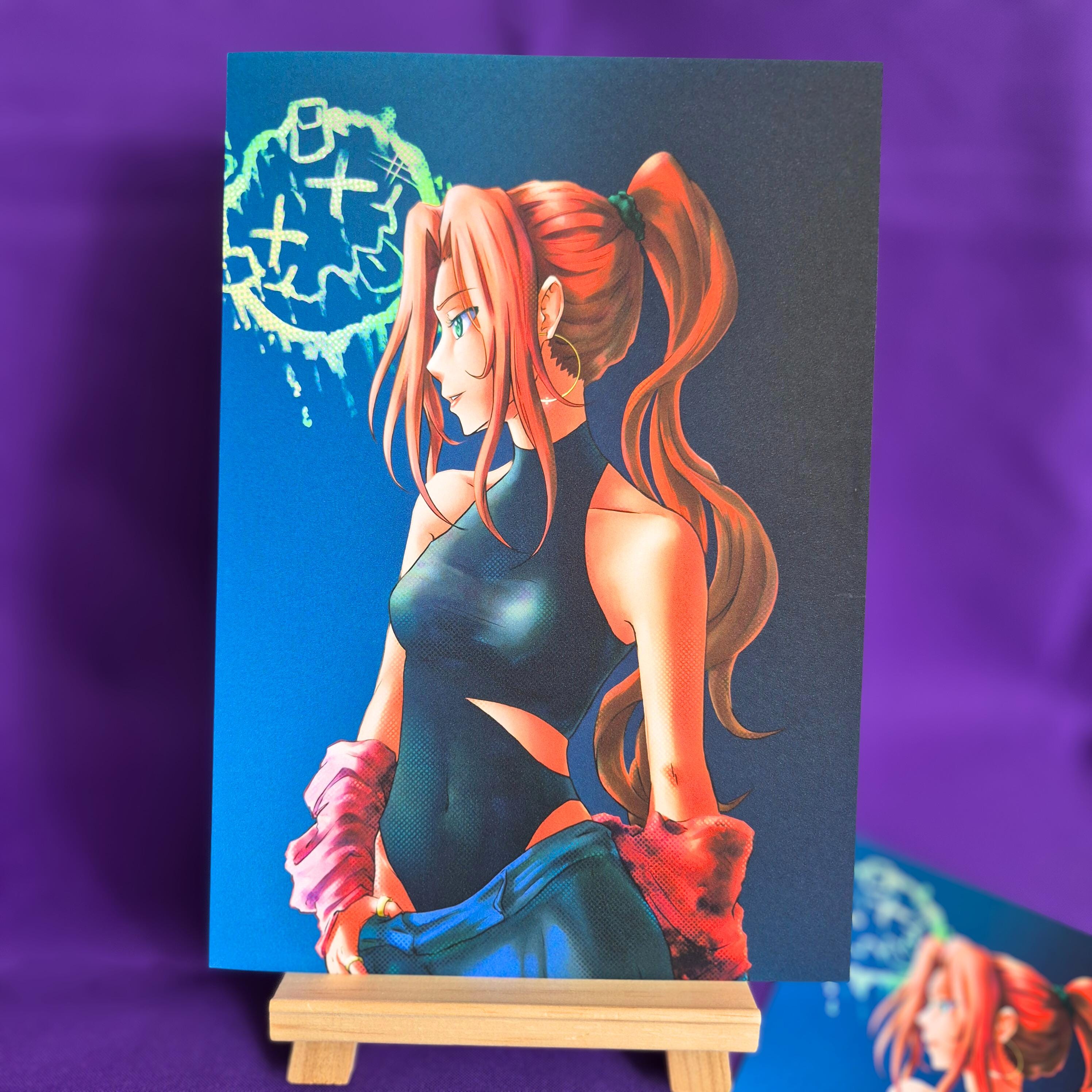 Neon Rika - Original Charakter, Kunstdruck