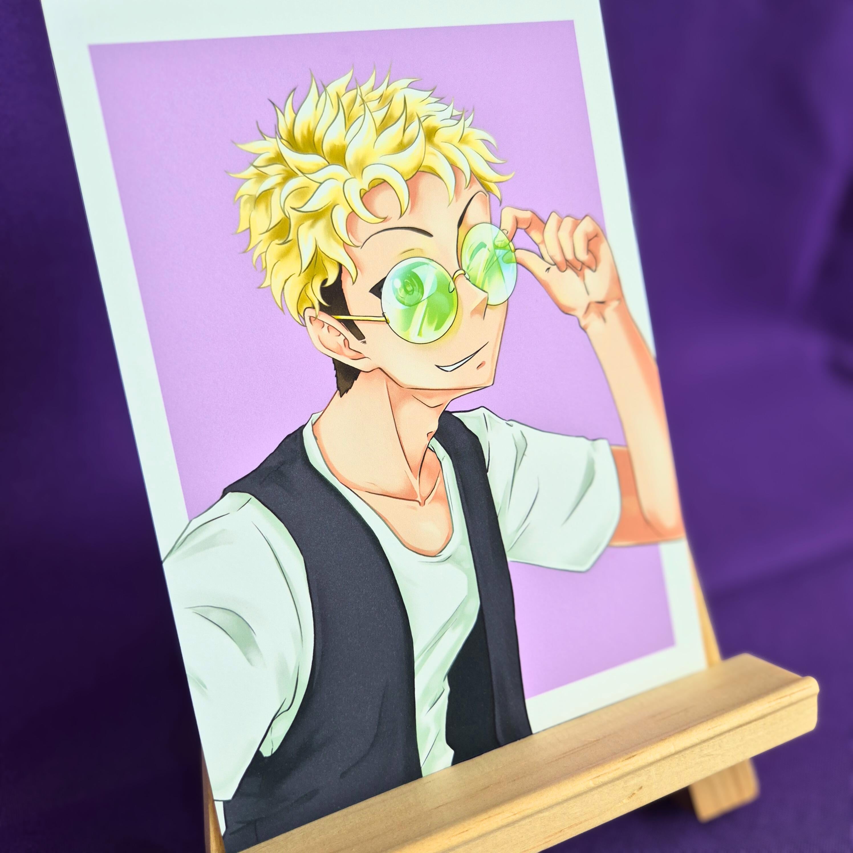 Aoi & Kenji "Sunglasses" - Original Zeichnung, Kunstdruck