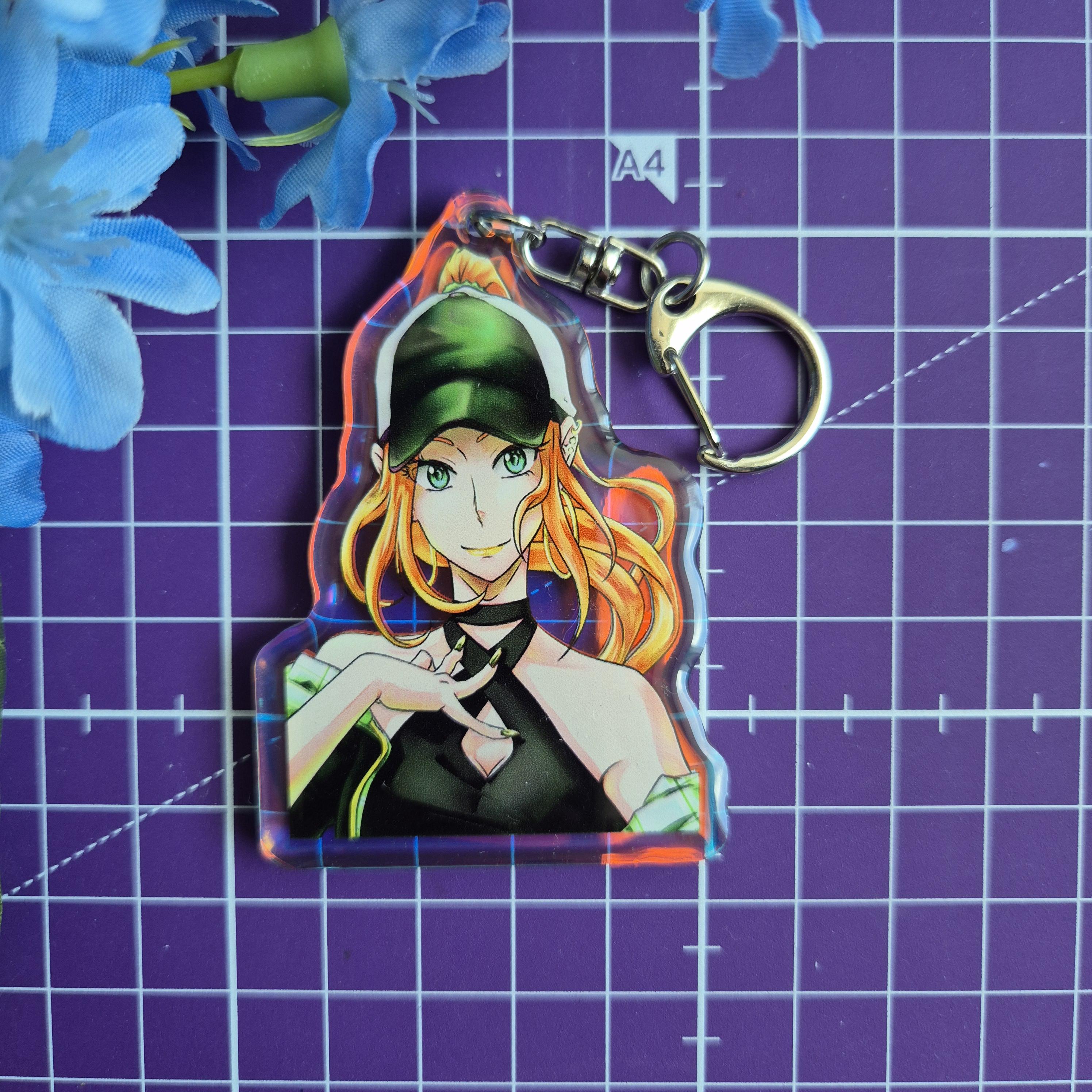 Cappy Girls Schlüsselanhänger mit Doppel Epoxy, eigener Charakter