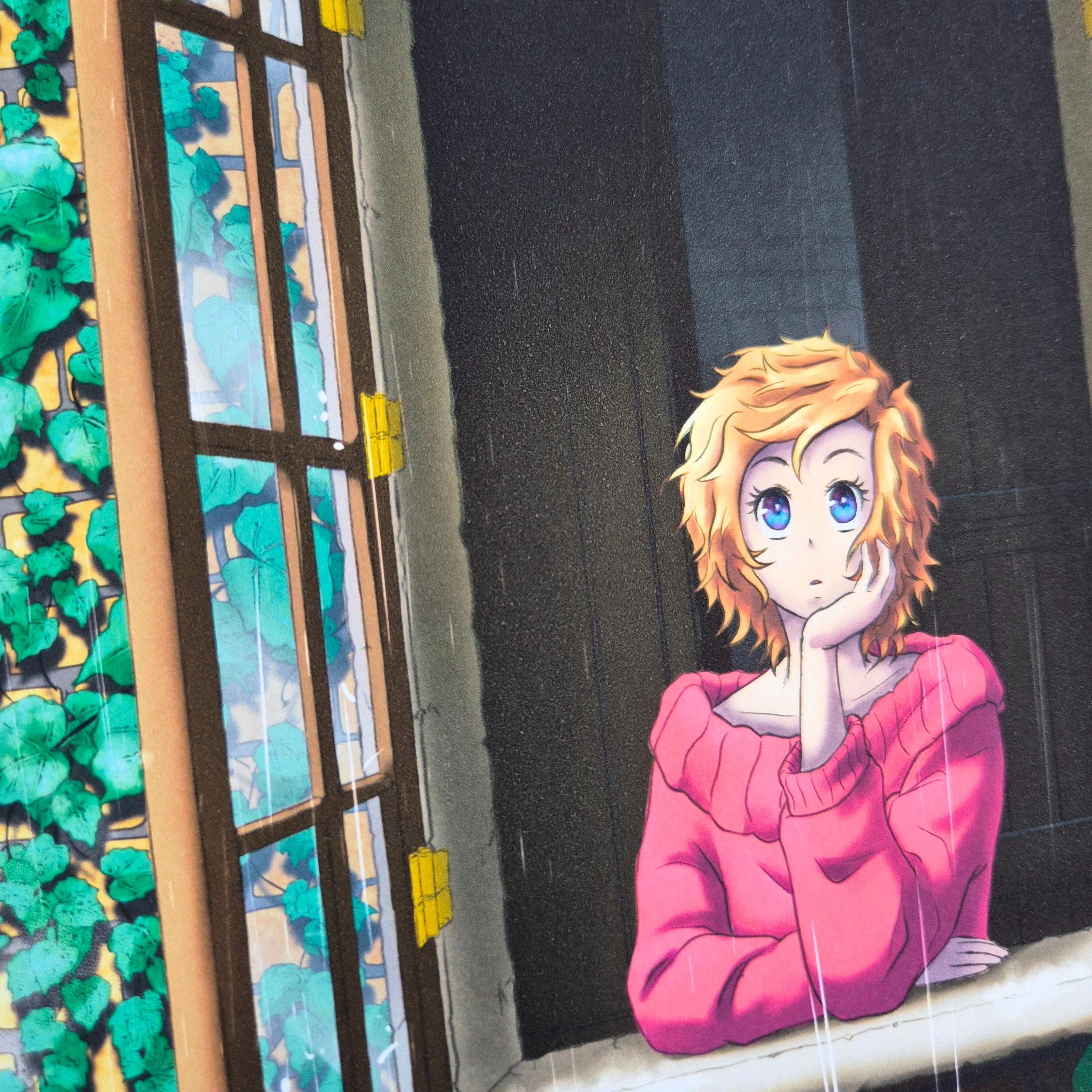 Rainy Day - Yui Vers. - Original Charakter, Kunstdruck