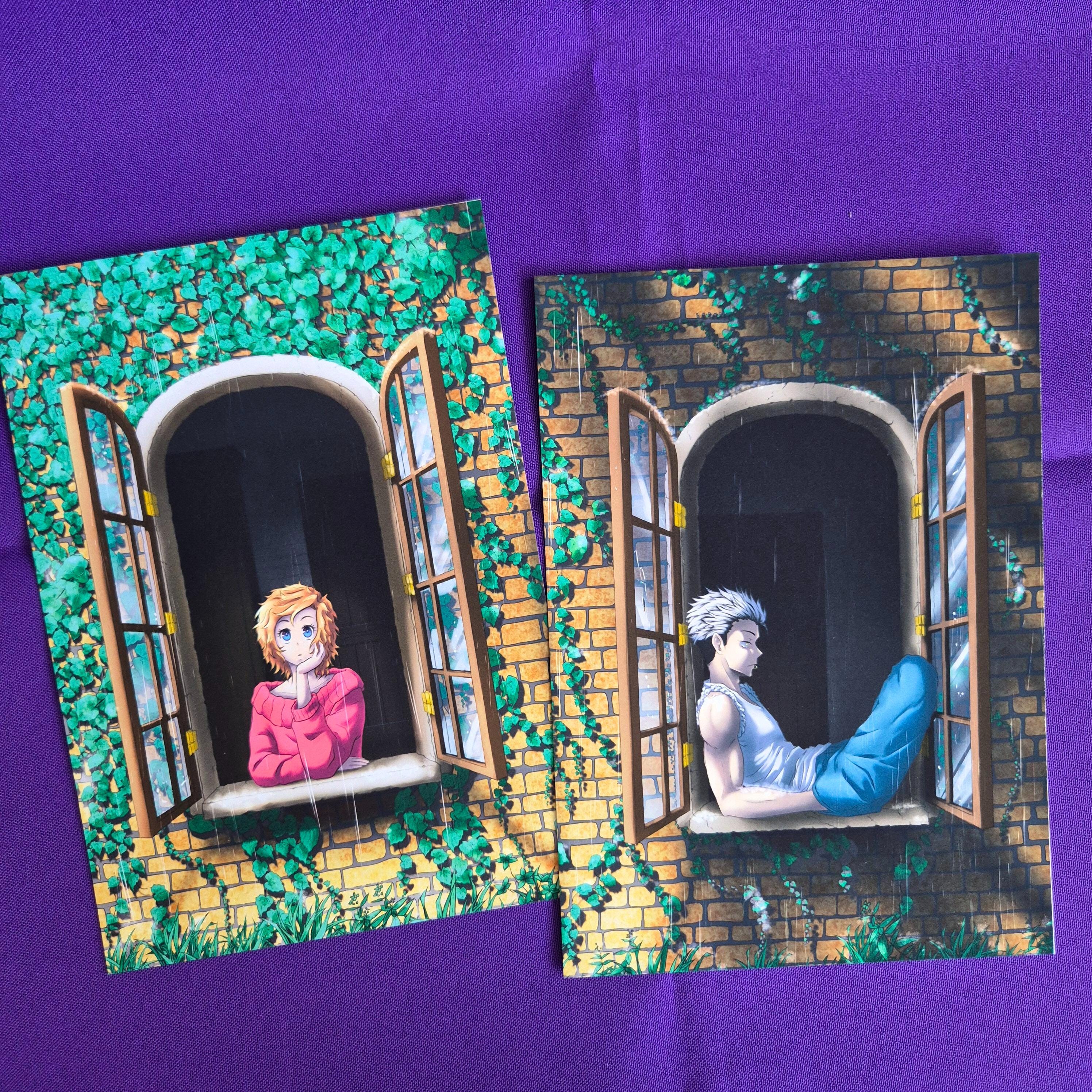 Rainy Day - Yui Vers. - Original Charakter, Kunstdruck