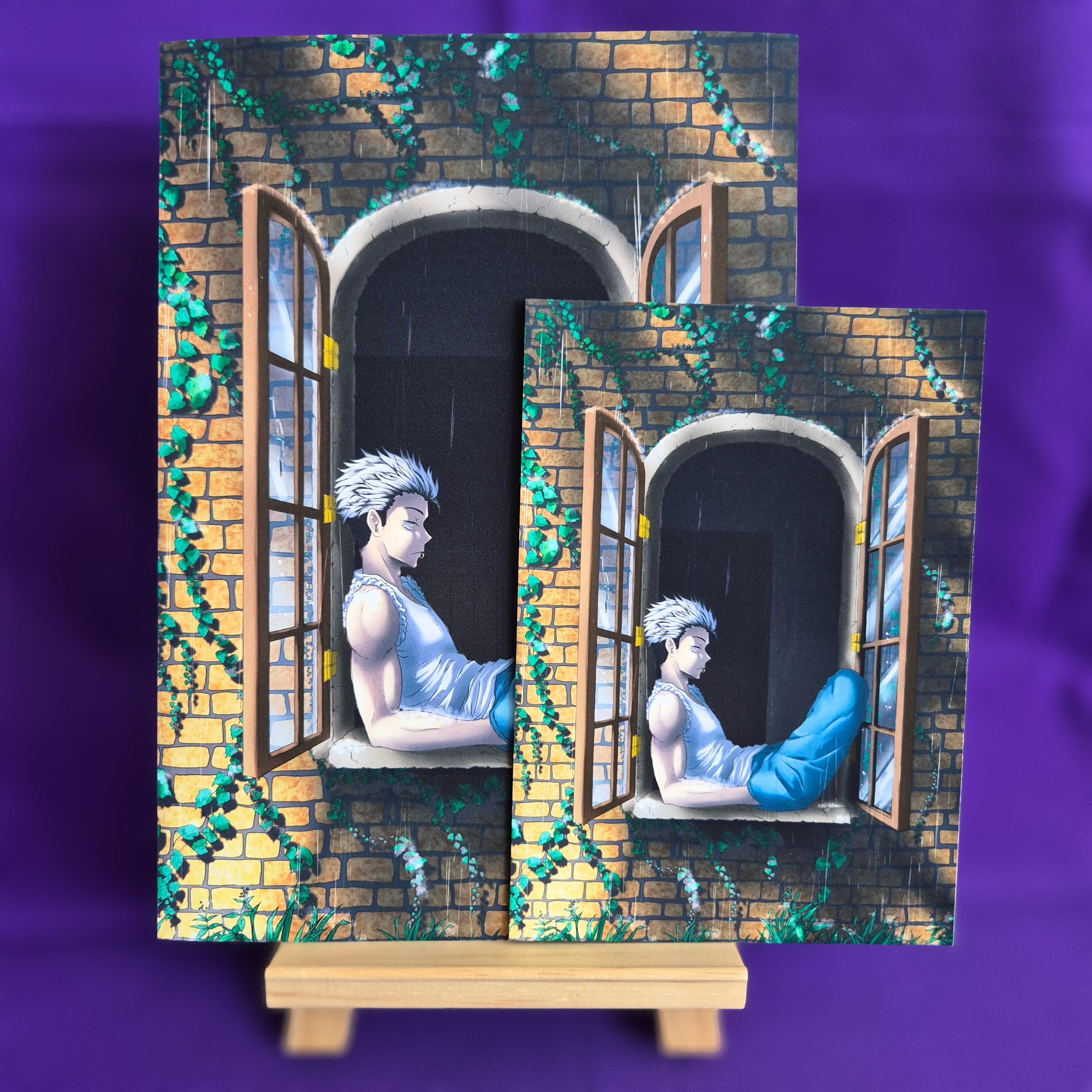 Rainy Day - Akito Vers. - Original Charakter, Kunstdruck