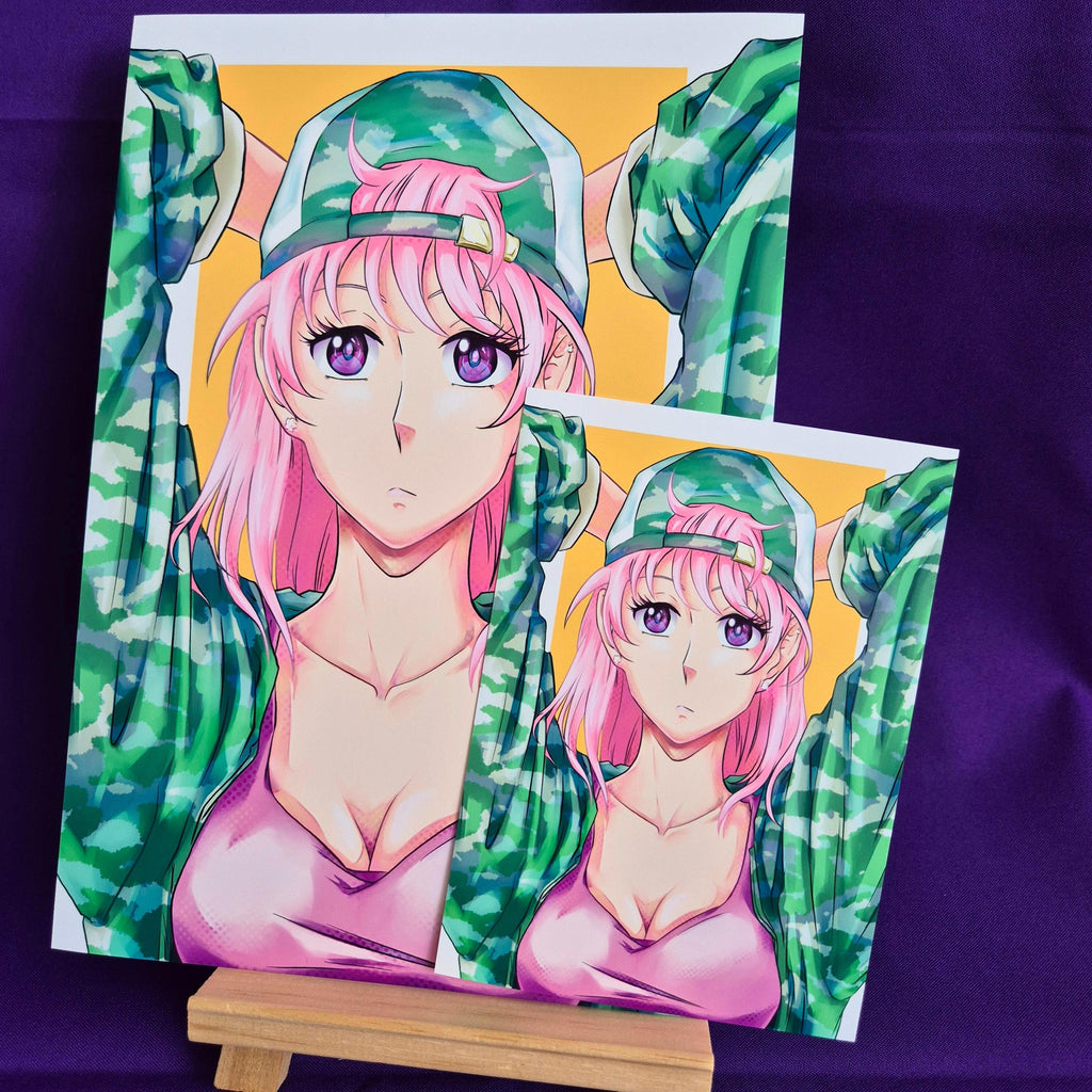 Cappy Sakura - Original Charakter, Kunstdruck