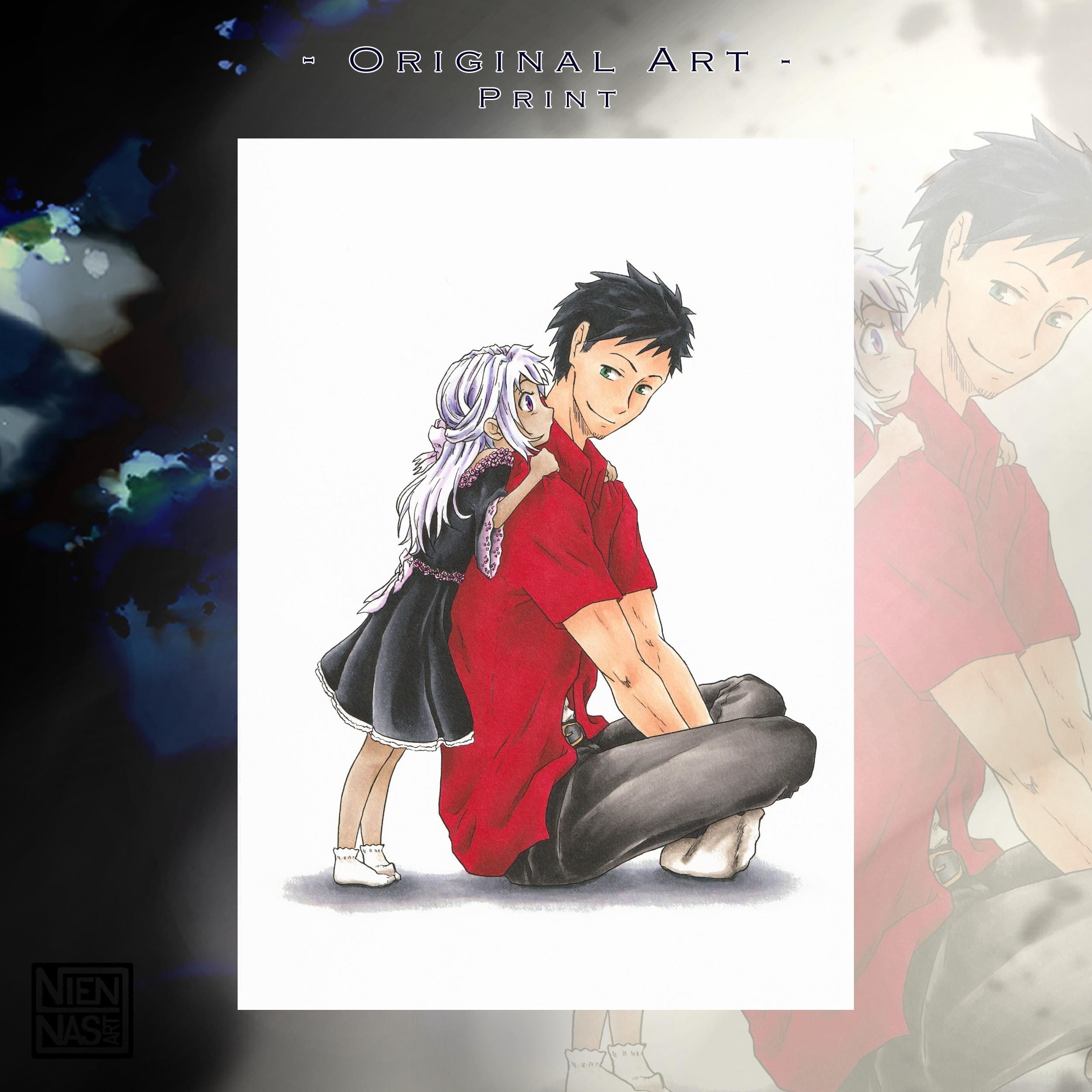 Nanami & Klein Aoi - Kunstdruck, Original Charaktere