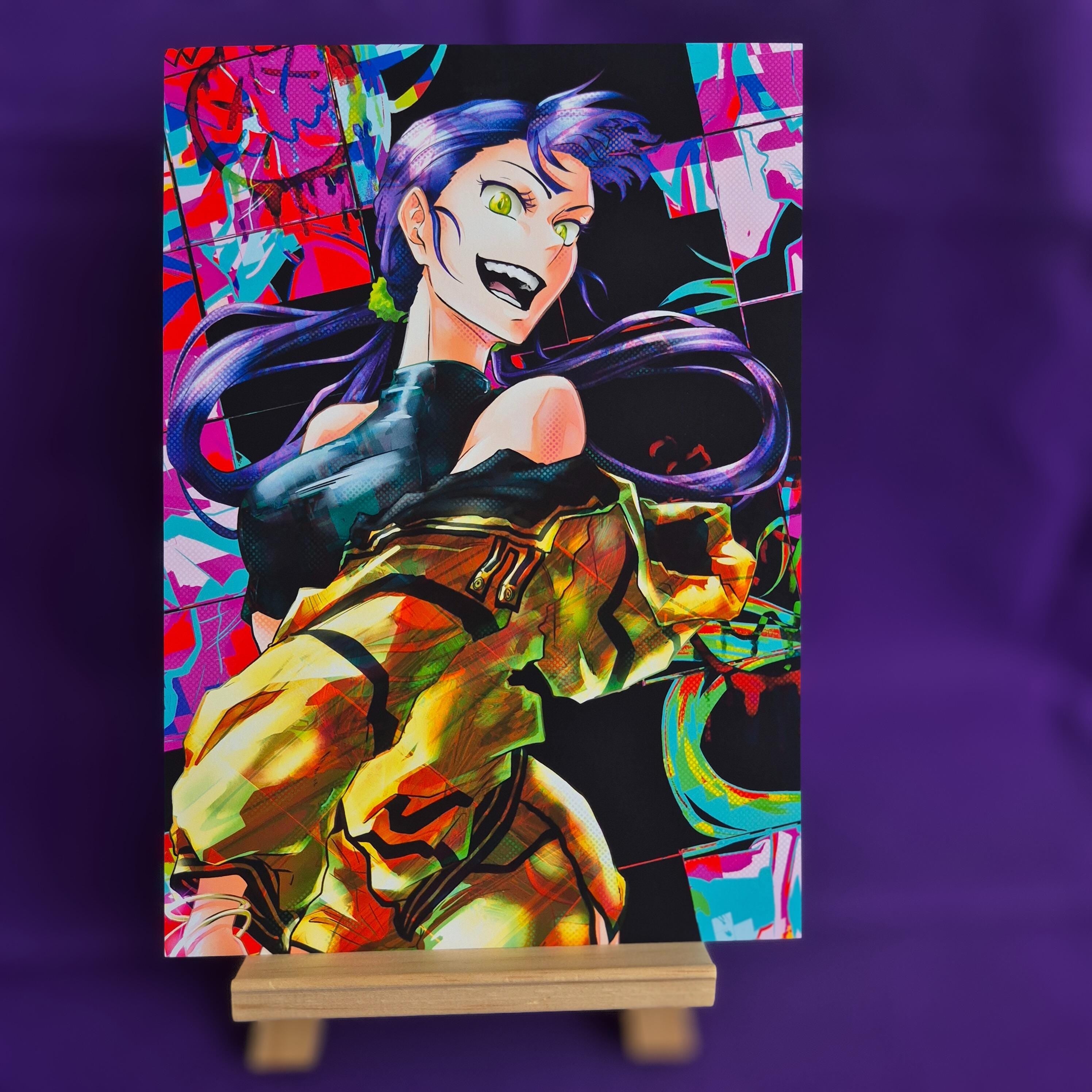 Neon Shizu - Original Charakter, Kunstdruck