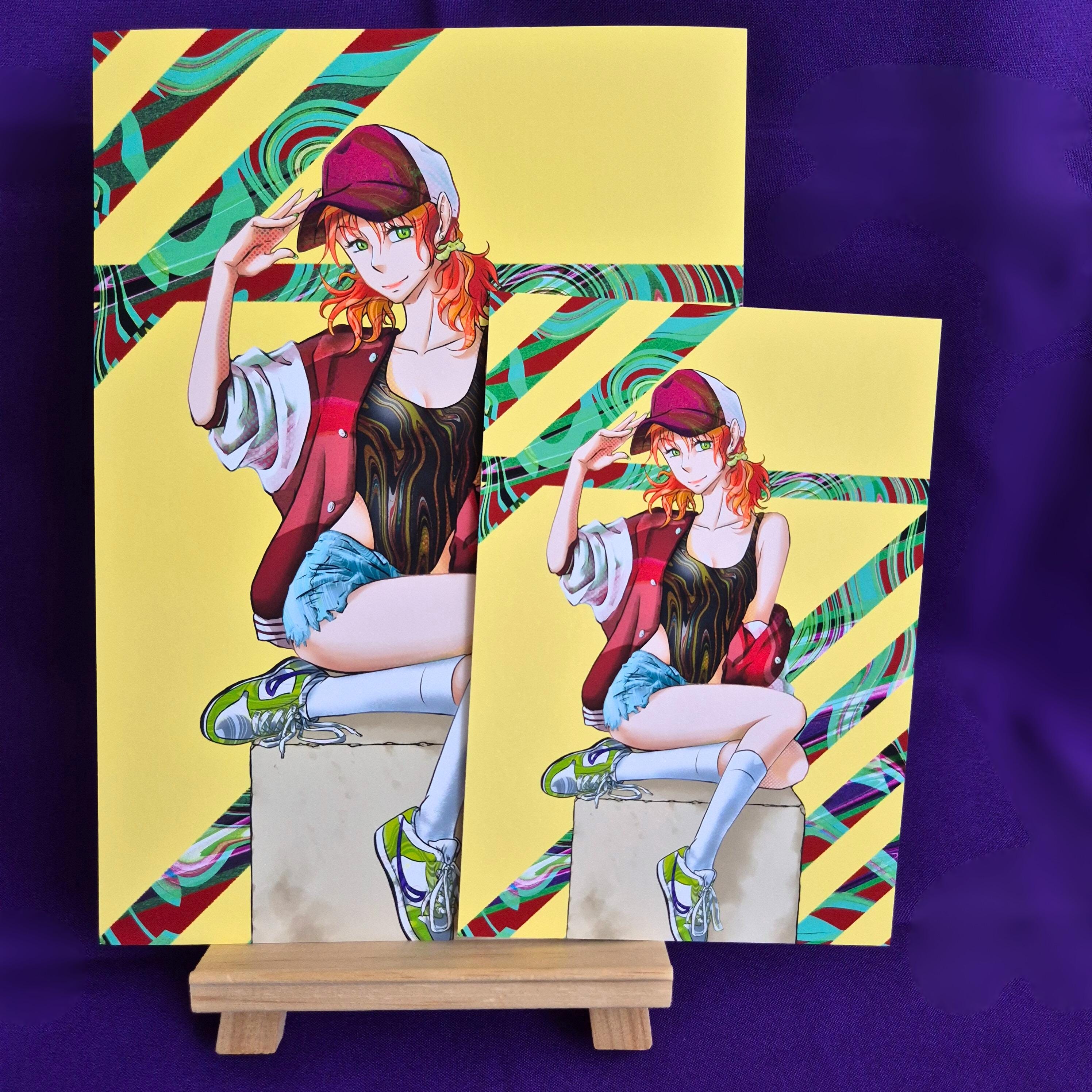 Neon Mami - Original Charakter, Kunstdruck