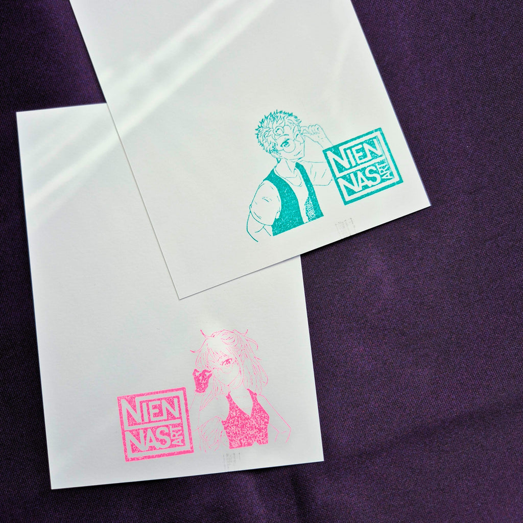 Aoi & Kenji "Sunglasses" - Original Zeichnung, Kunstdruck