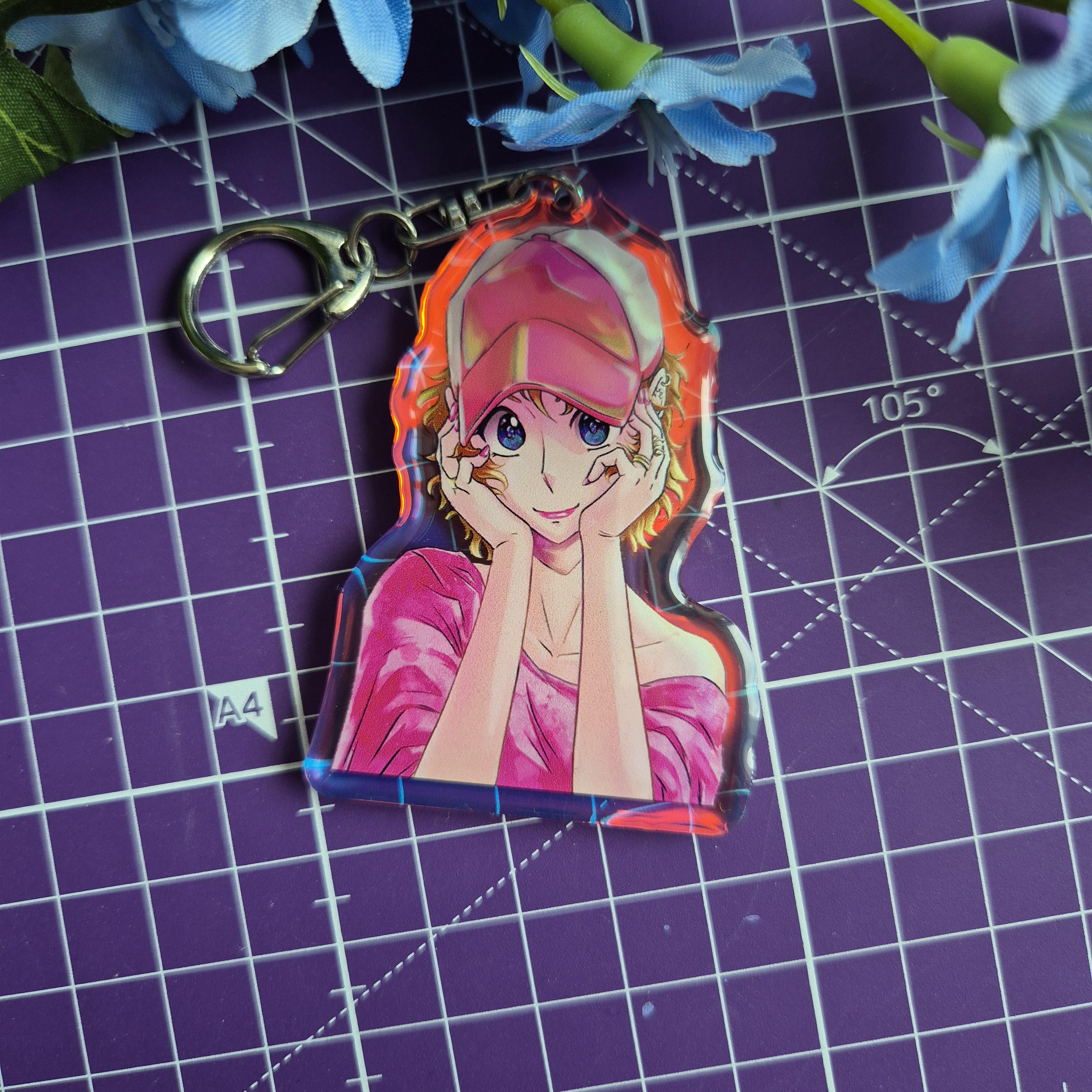 Cappy Girls Schlüsselanhänger mit Doppel Epoxy, eigener Charakter