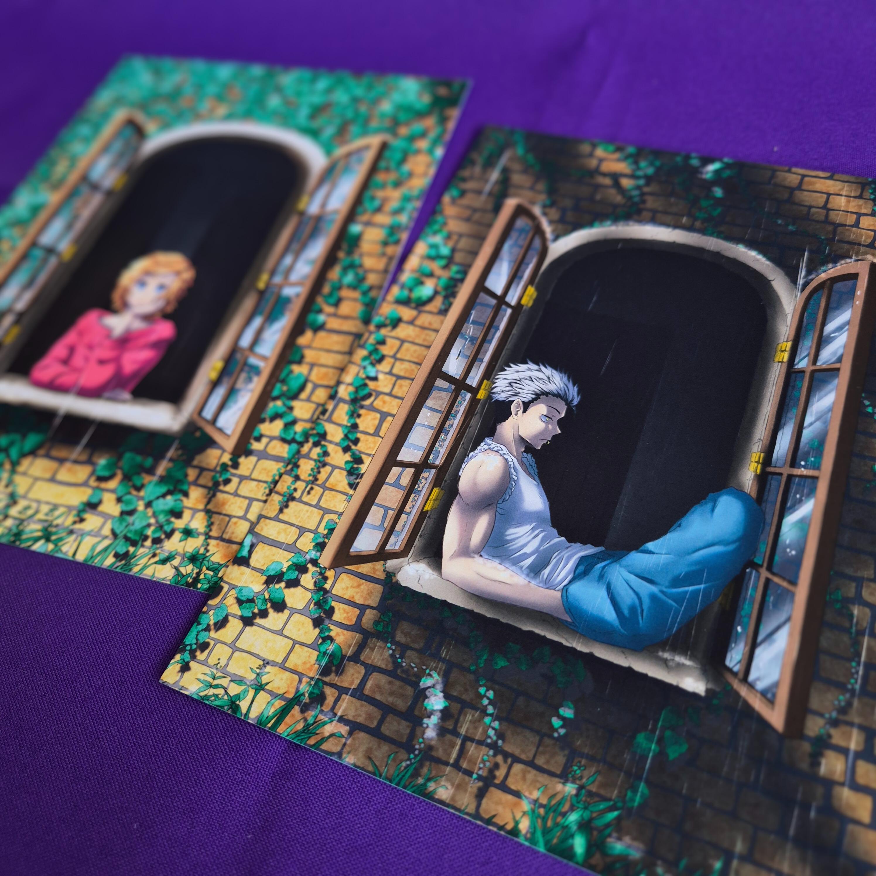 Rainy Day - Akito Vers. - Original Charakter, Kunstdruck