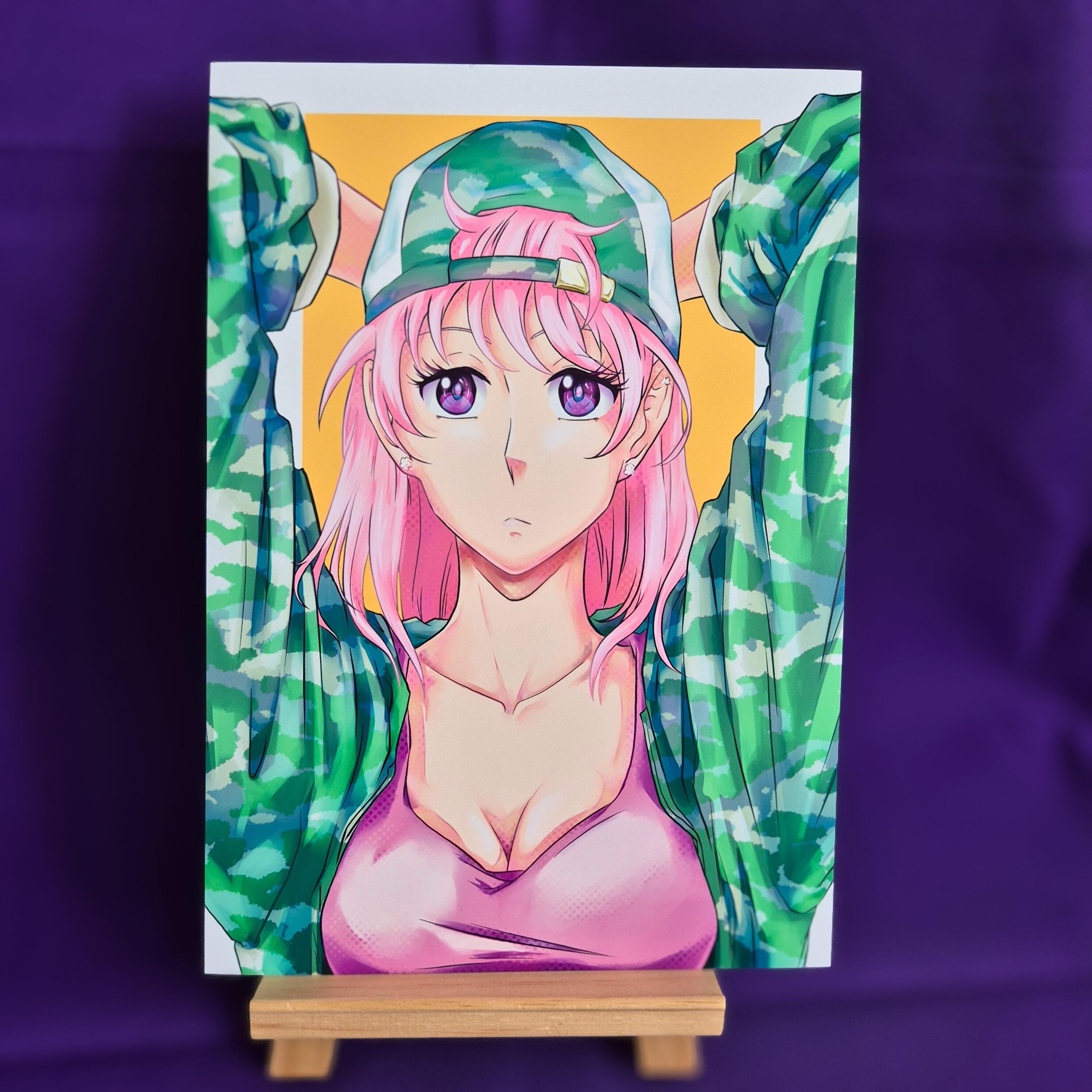 Cappy Sakura - Original Charakter, Kunstdruck