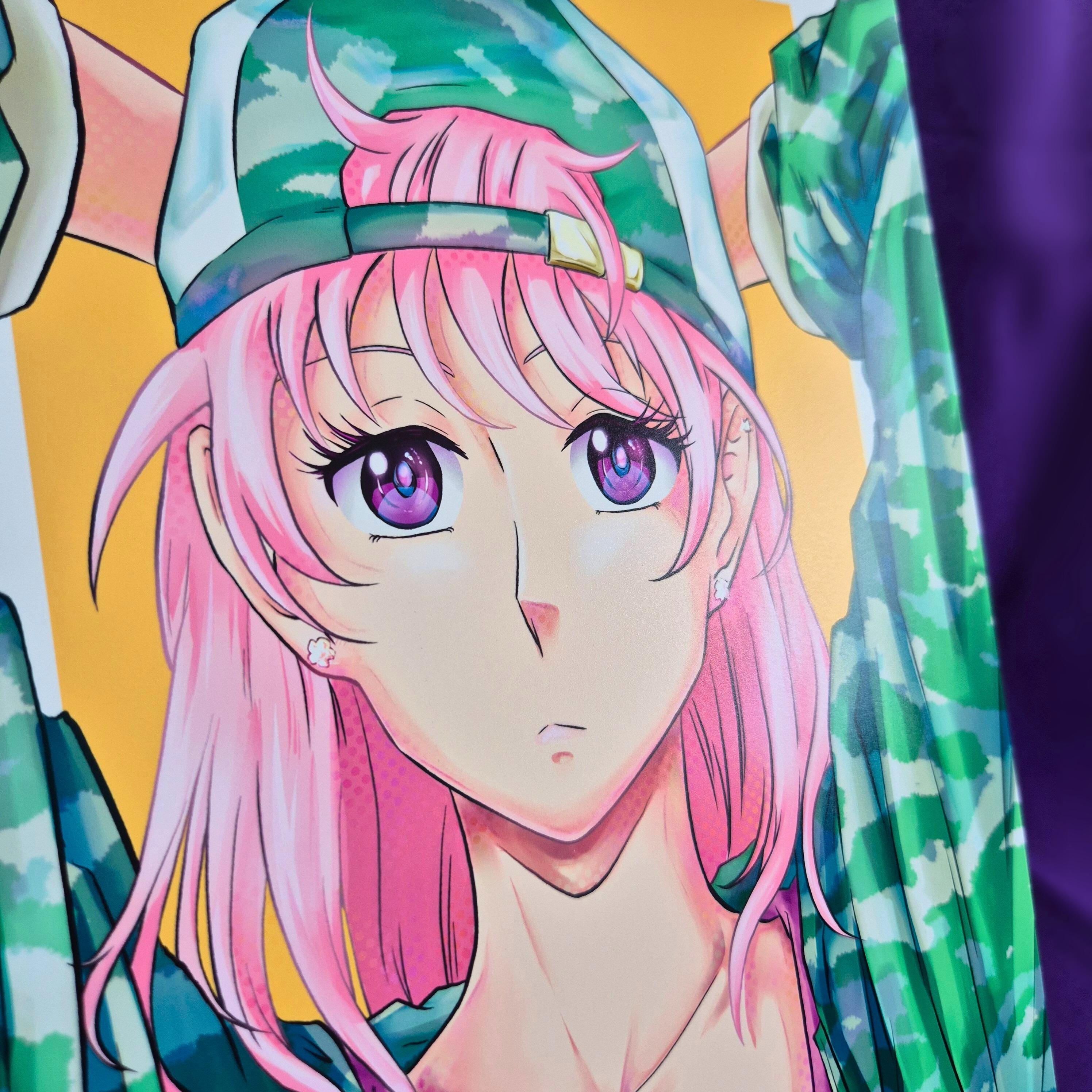 Cappy Sakura - Original Charakter, Kunstdruck