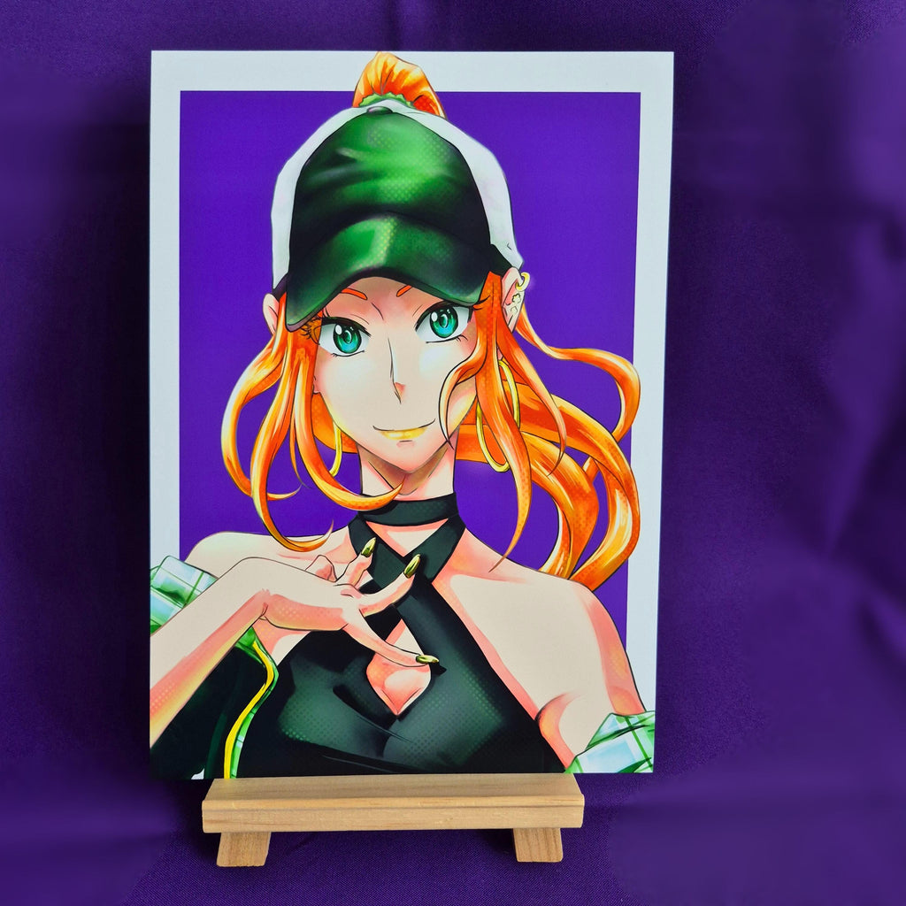 Cappy Rika - Original Charakter, Kunstdruck