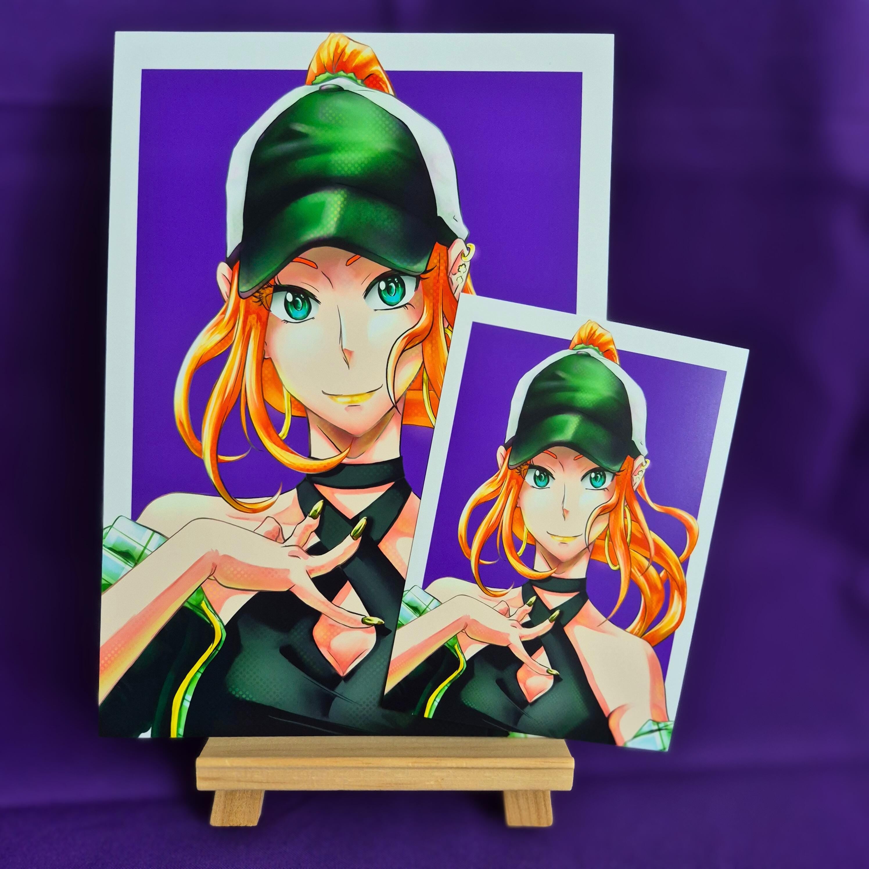 Cappy Rika - Original Charakter, Kunstdruck