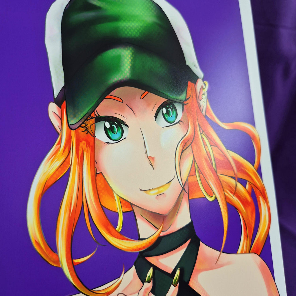 Cappy Rika - Original Charakter, Kunstdruck