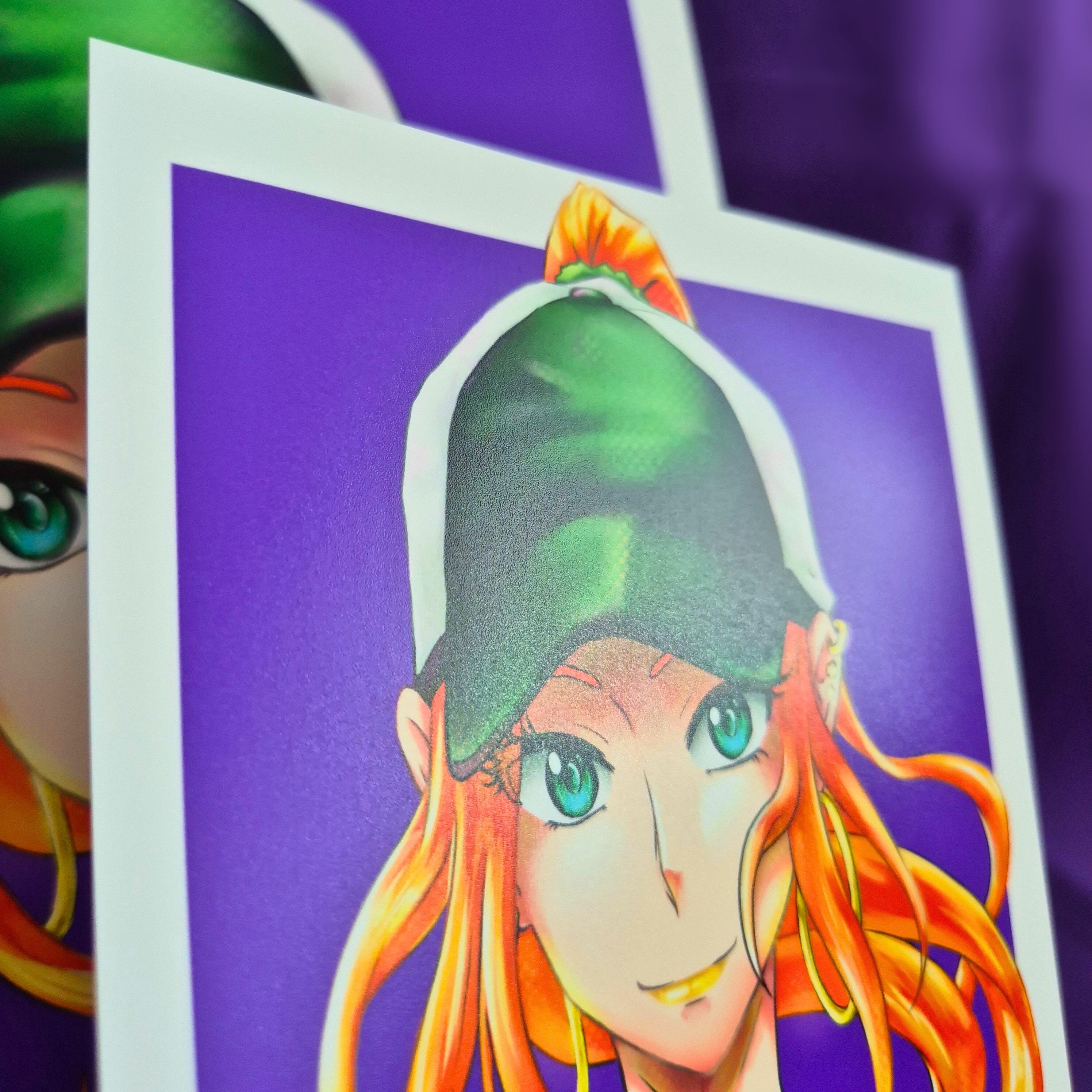 Cappy Rika - Original Charakter, Kunstdruck