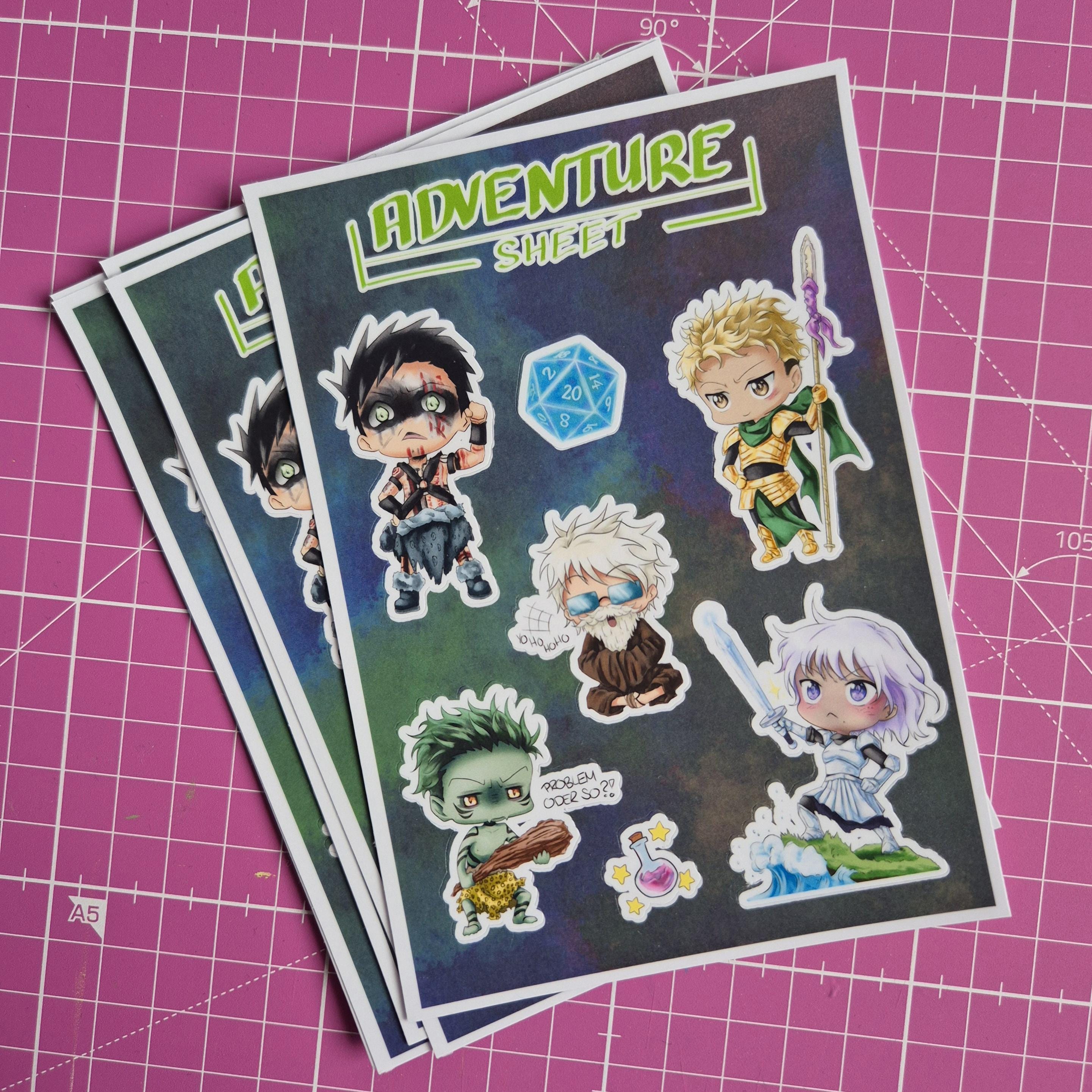 Sticker Sheet "Adventure" - Abverkauf (ca. 10x14,5cm)